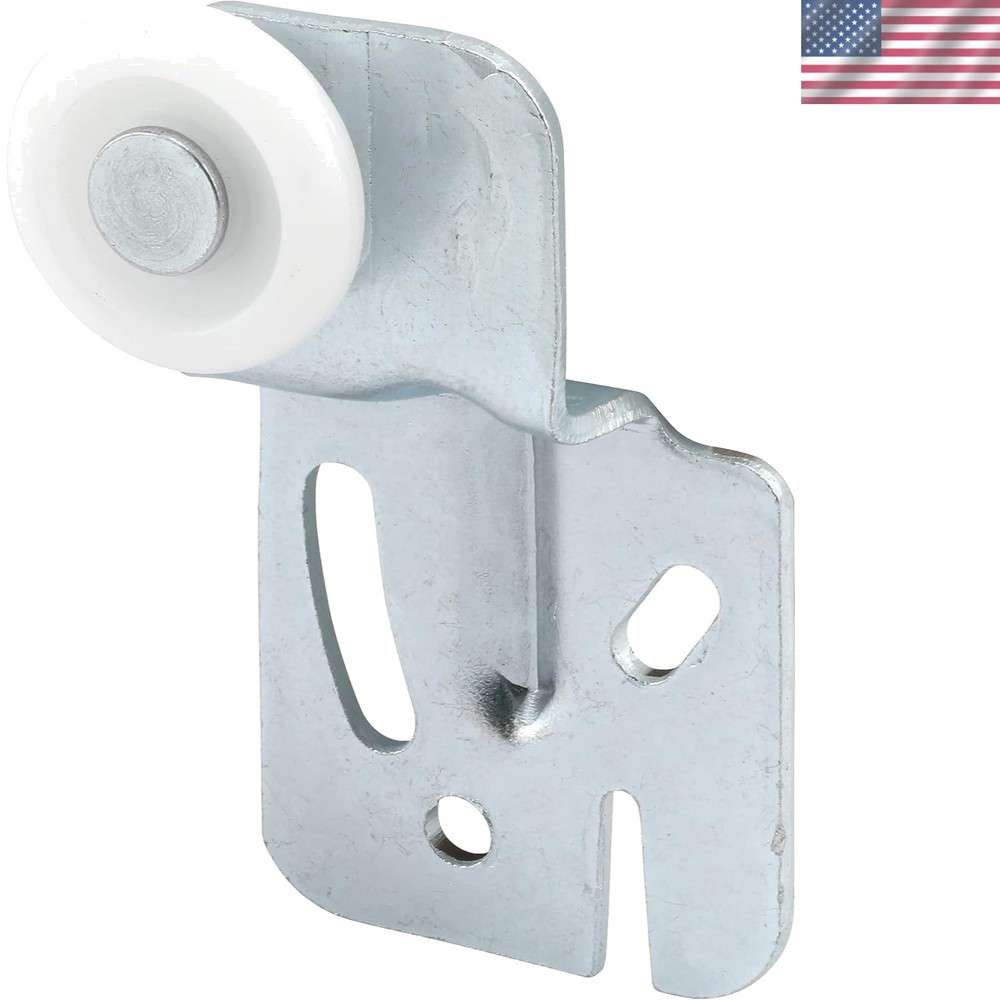 2-Pack Modern Closet Door Rollers with 1/2-Inch Offset & 7/8-Inch Nylon Wheels