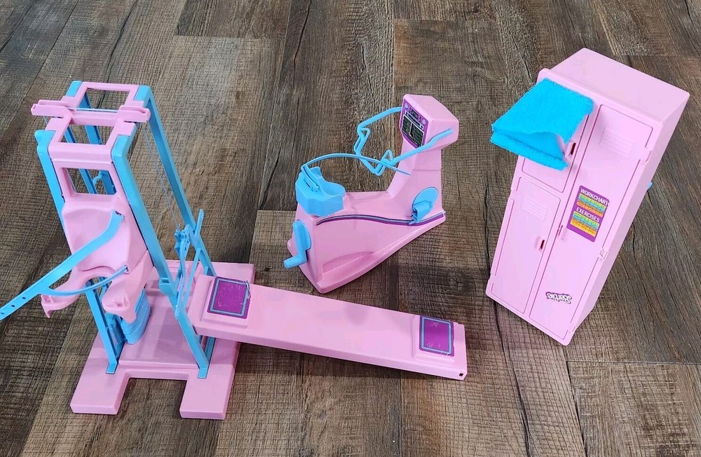 BARBIE 1984 Barbie Workout Gym Exercise Equipment Vintage