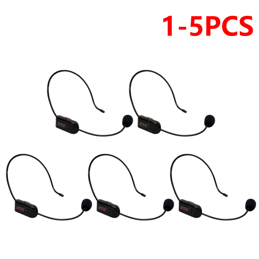 FM Wireless Microphone Headset Megaphone Radio Mic for Loudspeaker