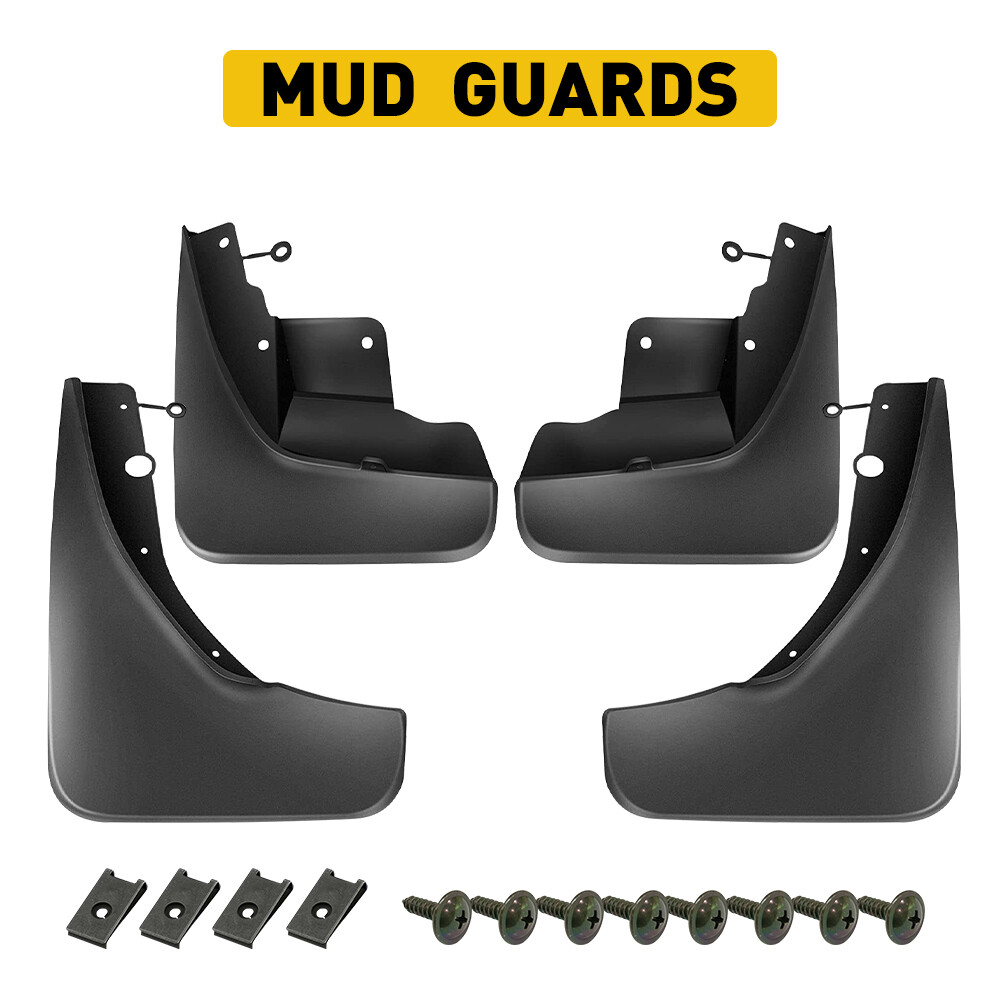 4Pcs Black Front Rear Mud Guards for 2011-2022 Jeep Grand Cherokee