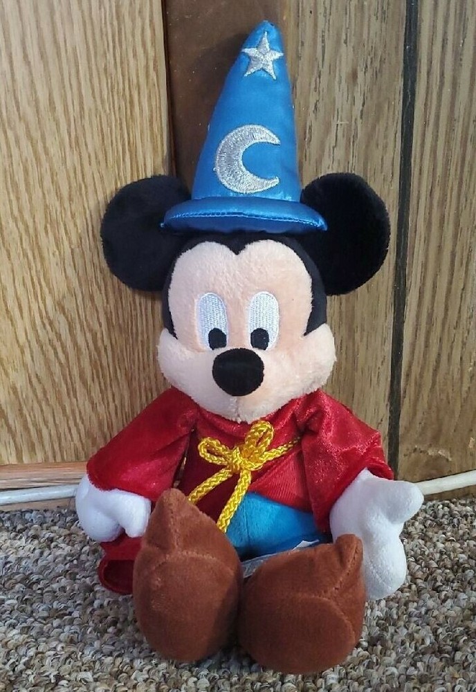 Disney Sorcerer Mickey Mouse Plush Toy Inspired by Fantasia for Disneyland and Walt Disney World Fans