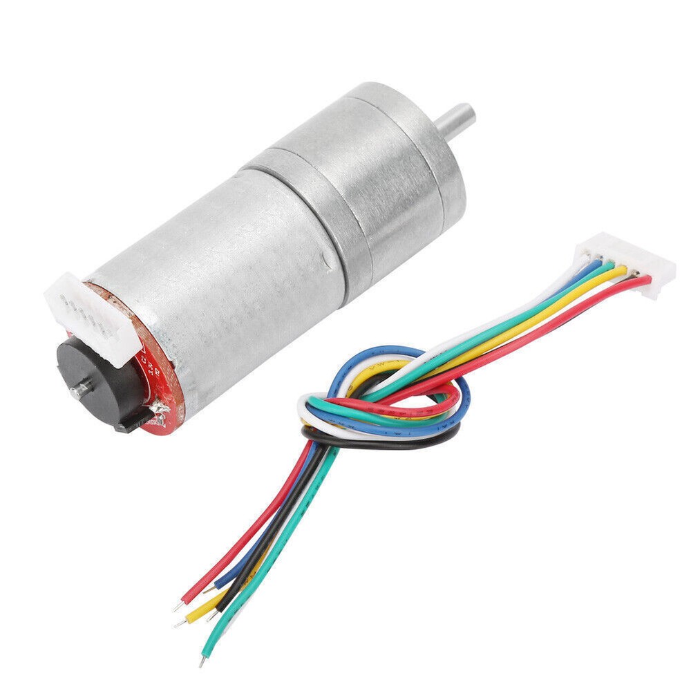 DC 12V Encoder Gear Motor Speed Reduction Motor for Robot RC Car DIY Engine Toy