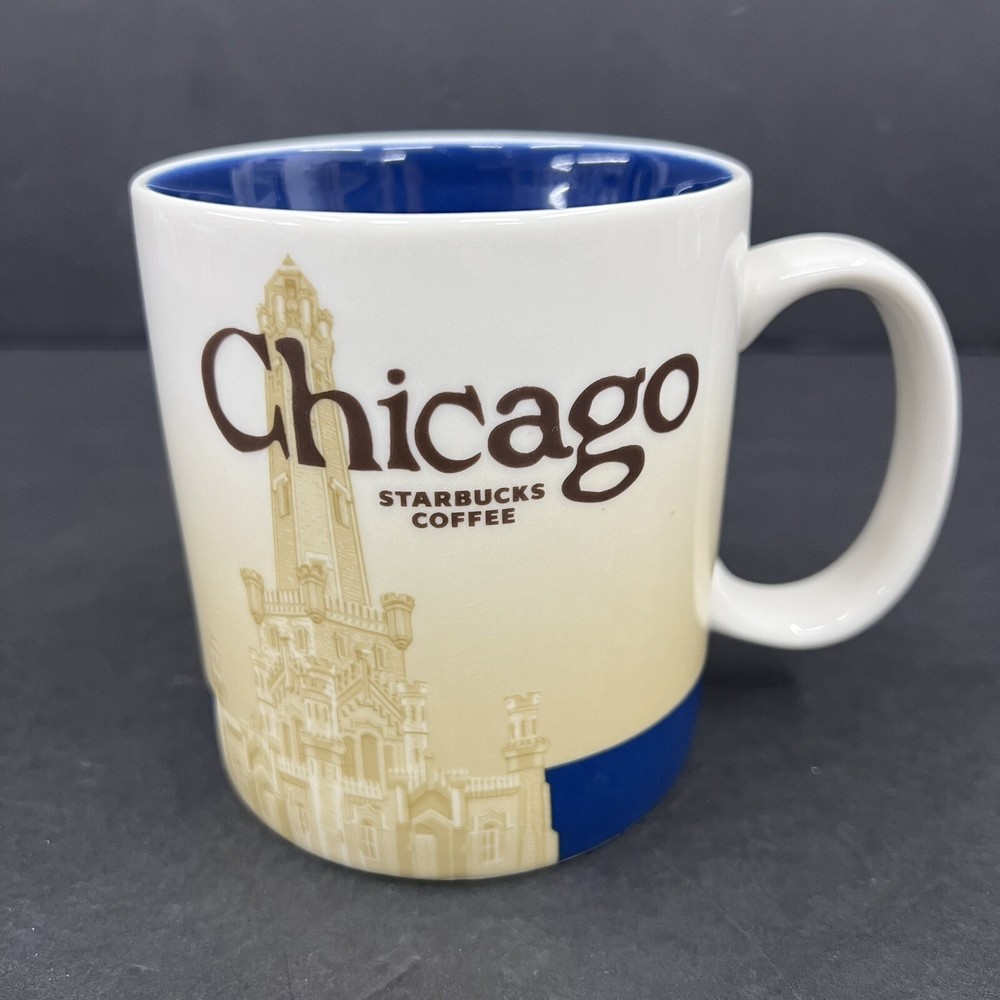 Starbucks Chicago You Are Here 16oz Ceramic Coffee Mug