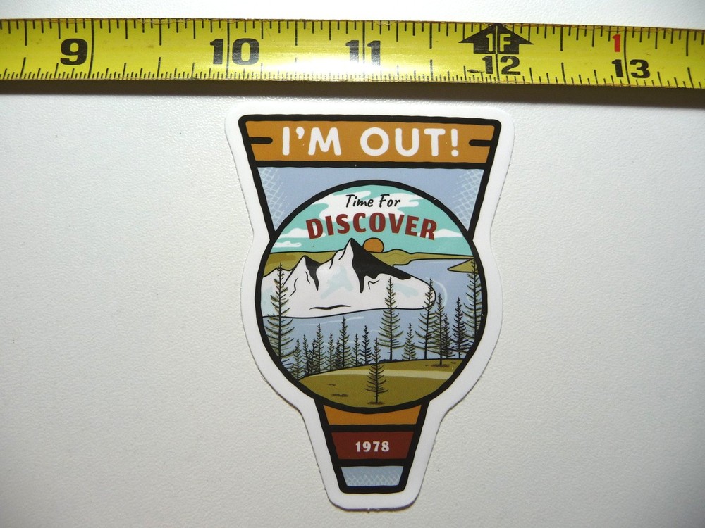 Discover Outdoors Camping Hiking Nature Adventure Decal Sticker