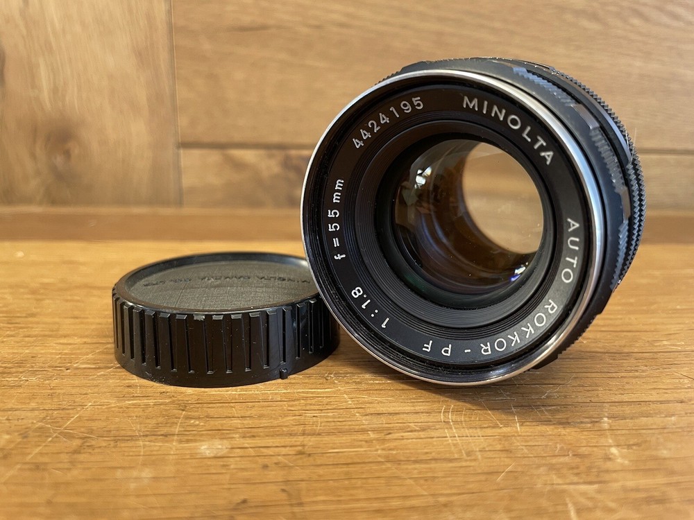 *Near Mint* Minolta Auto Rokkor PF 55mm F/1.8 Standard Lens SR Mount From Japan