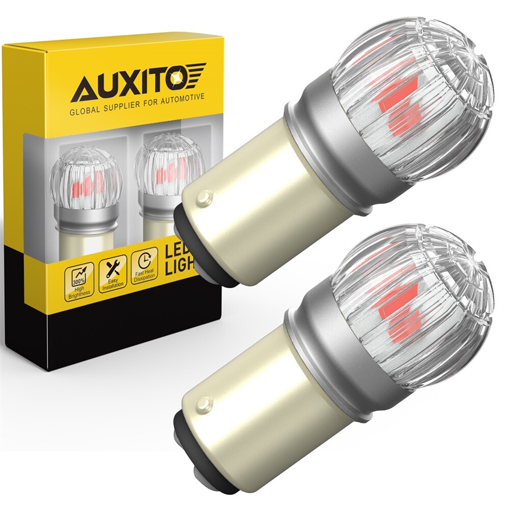 AUXITO 2pcs 1157 6-3030SMD LED Brake Stop Tail Light Parking Bulb Lamp Red 7507