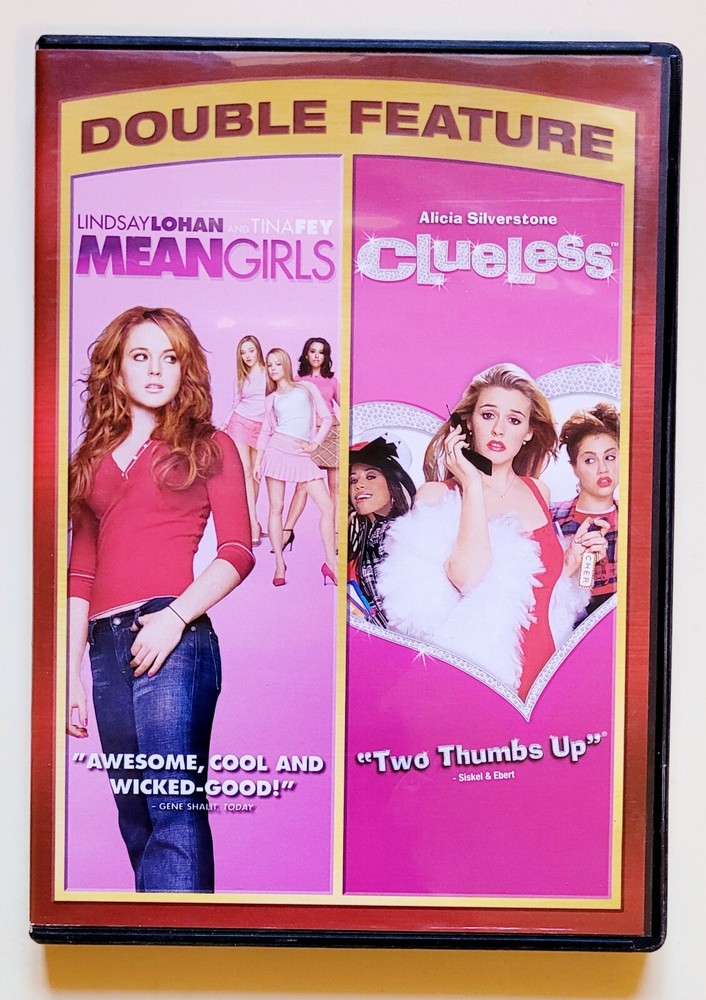 Mean Girls and Clueless Double Feature DVD with Lindsay Lohan Tina Fey Free Shipping-image