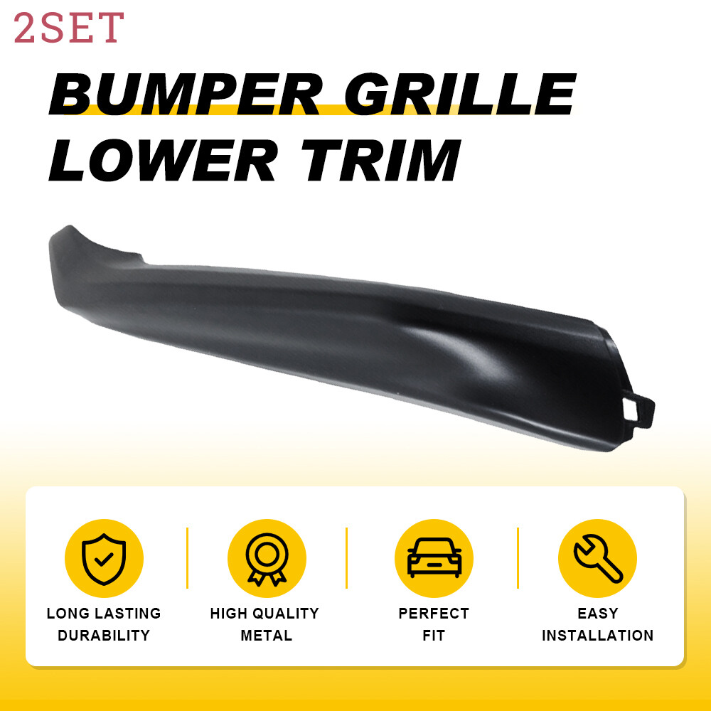 Black Lower Grille Trim Moldings for 21-23 Toyota Camry XSE SE