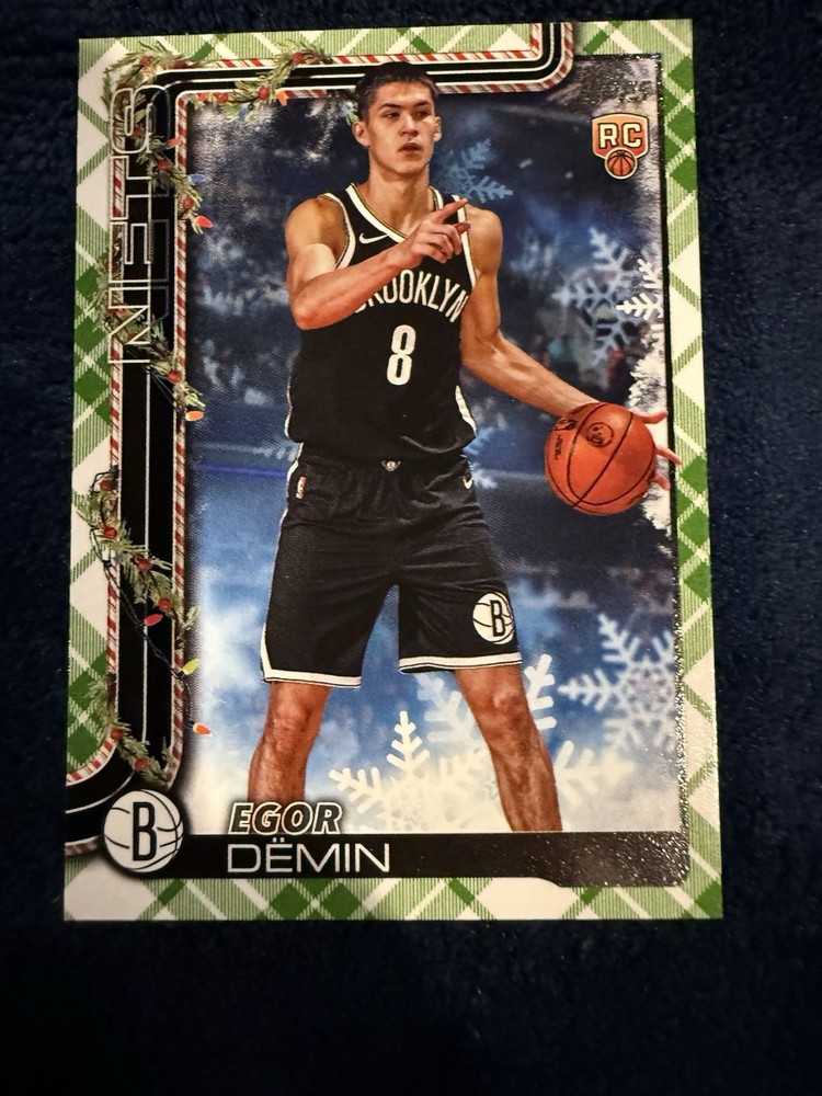 2025-26 Topps Holiday Plaid Sp  Egor Demin RC #H168