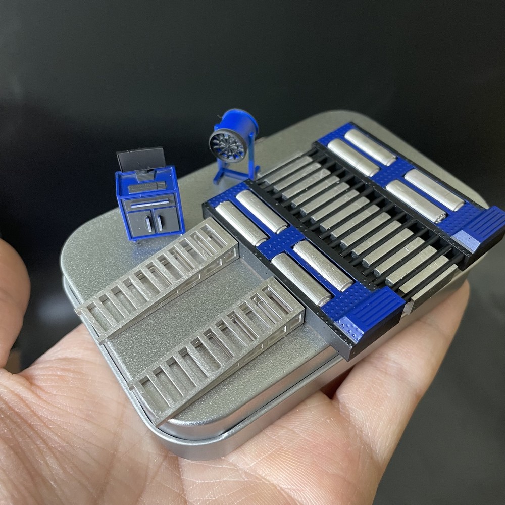 1:64 Diorama Car Garage Repair Tool Model Workshop Scene Display Mode prop