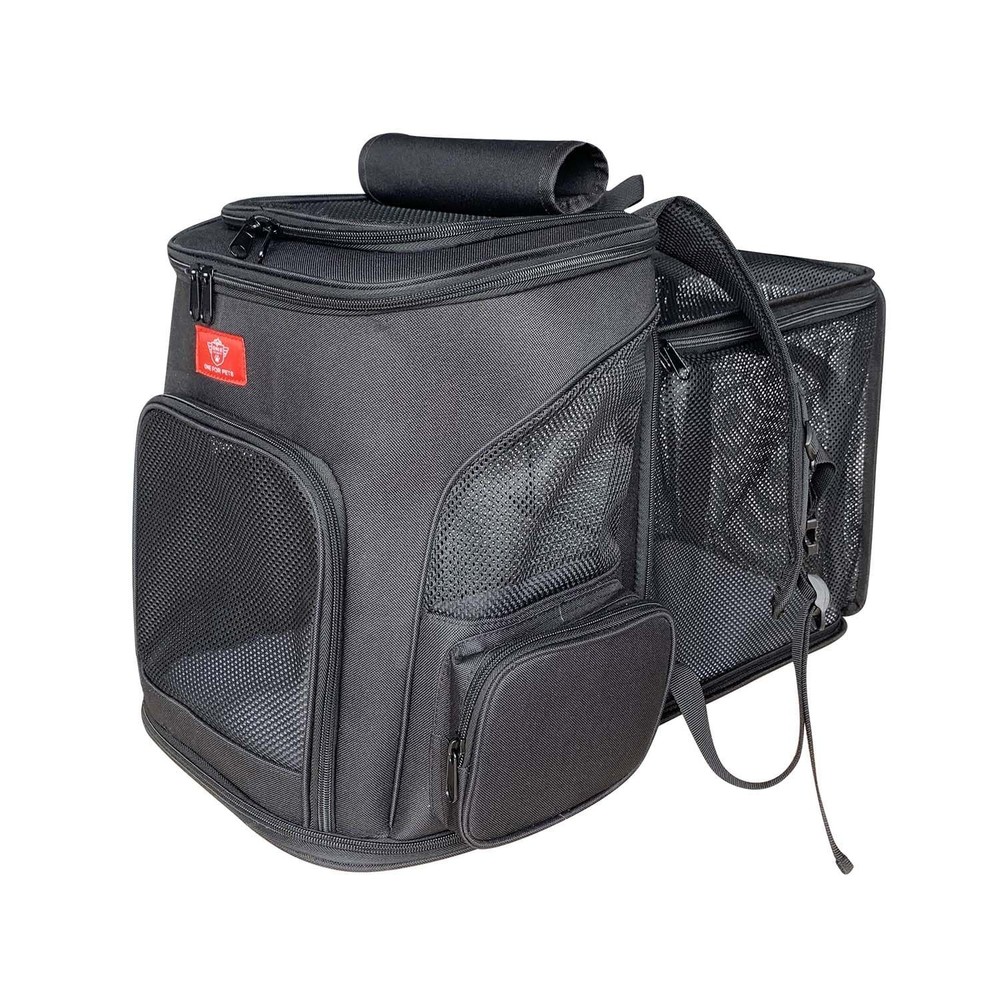 Foldable Expandable Pet Carrier Backpack for Small Dogs and Cats