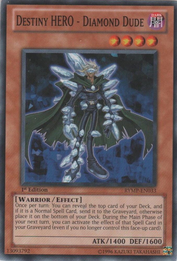 Destiny HERO Diamond Dude RYMP-EN033 Common 1st Edition x3 Lightly Played