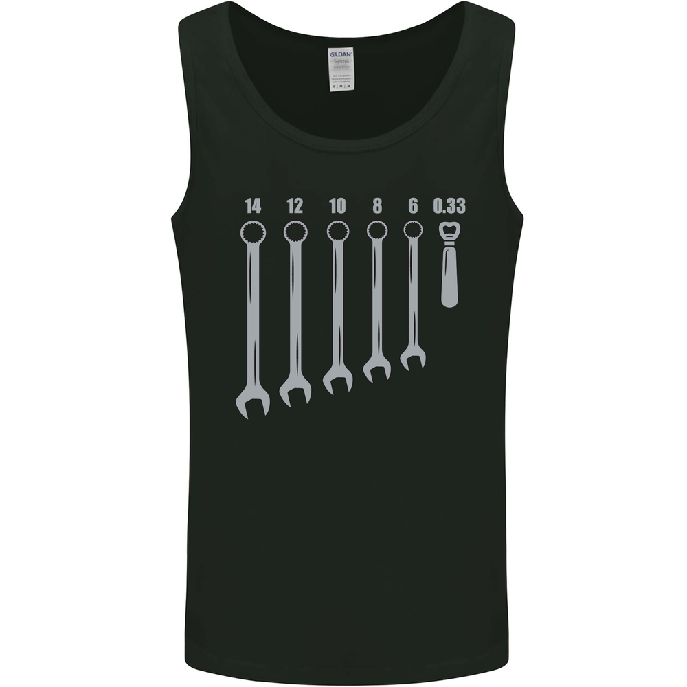 Beer Spanners Funny Mechanic Alcohol DIY Mens Vest Tank Top