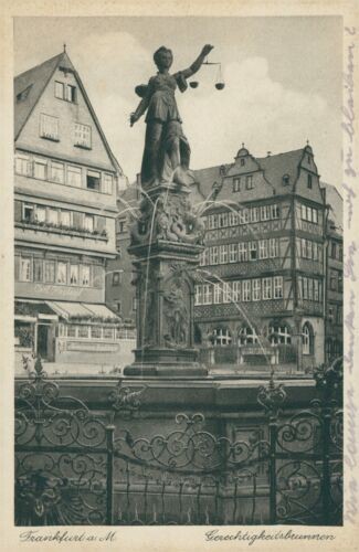 Ansichtskarte Frankfurt a.M. Gerechtigkeitsbrunnen   (Nr.9278)
