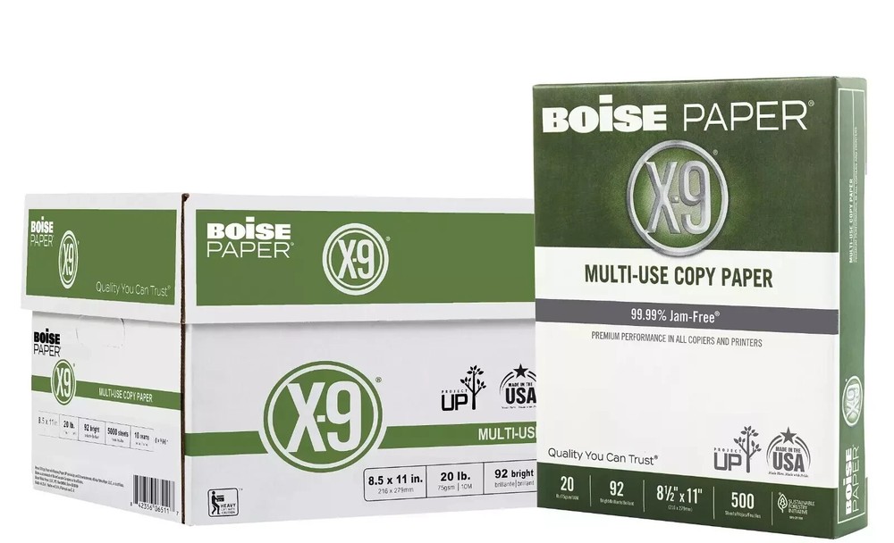 Boise® X-9® Multi-Use Printer & Copy Paper, 10 Reams, 8.5x11