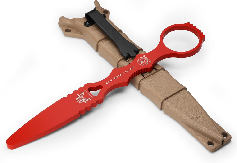SOCP 176T Tactical Training Dagger with Red 400C Handle 176T