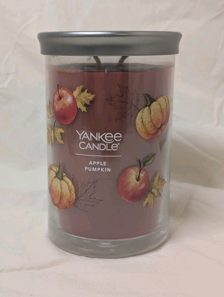 Yankee Candle Apple Pumpkin Double Wick Tumbler Jar Scented