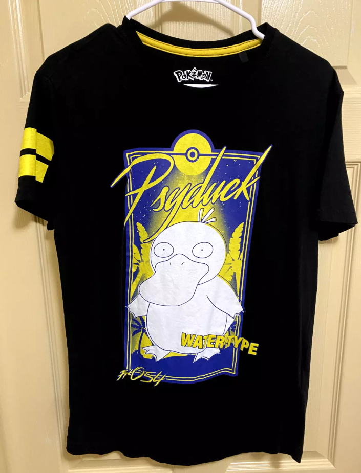 Difuzed Pokemon Psyduck T-Shirt Adult Large Officially Licensed RARE