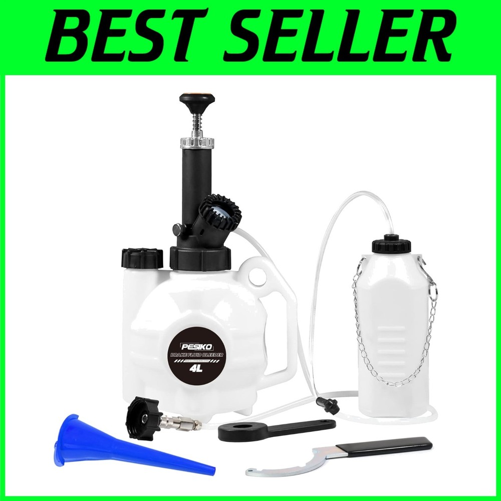 Single Person Brake Bleeder Kit with 4L Reservoir for Easy Auto Maintenance
