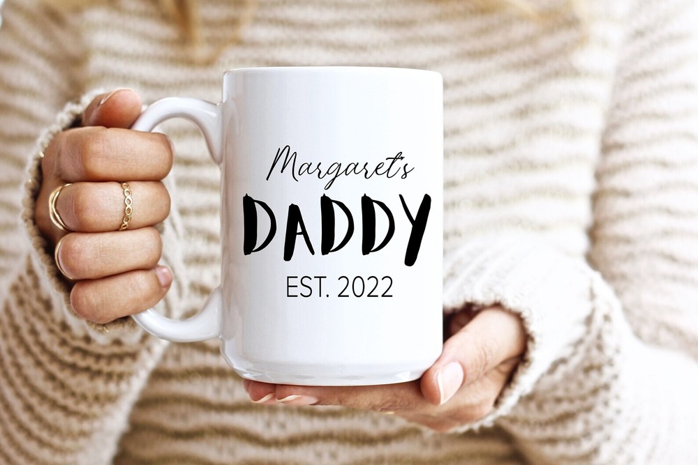 Custom Engraved Daddy Coffee Mug – Personalised Father's Day Gift for Dad