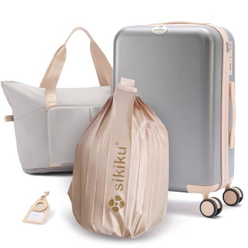 Luggage Sets 4 Piece, Carry On Luggage, Hardside Lightweight Suitcase with Sp...