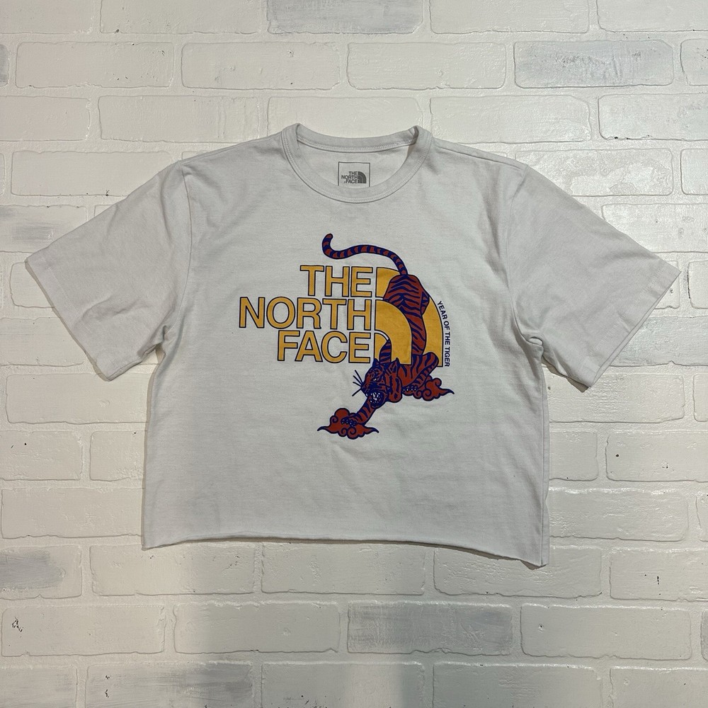 North Face Year Of The Tiger Graphic Cropped Boxy Tee Size Small