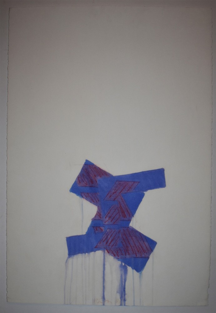 Listed British Artist Richard Smith Original Watercolor On Paper Signed 1981