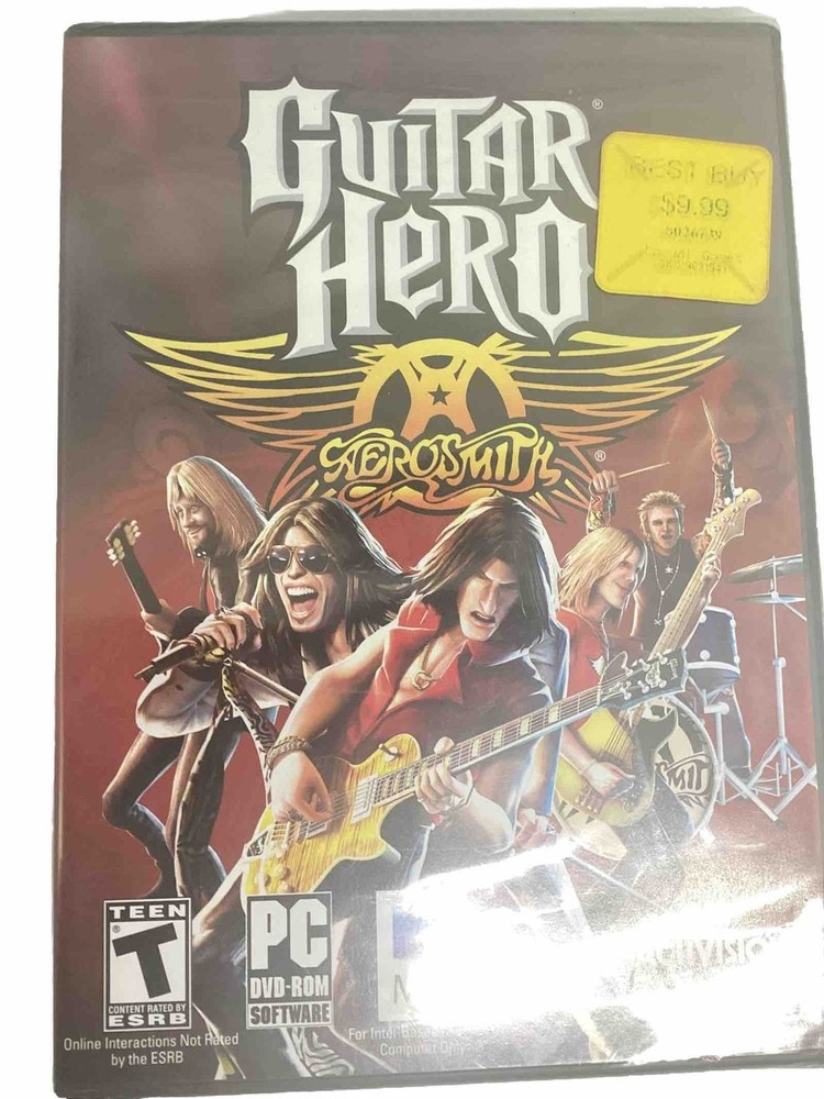 Lot Of 5 PC Guitar Hero Aerosmith Windows Mac Brand New Sealed Activision