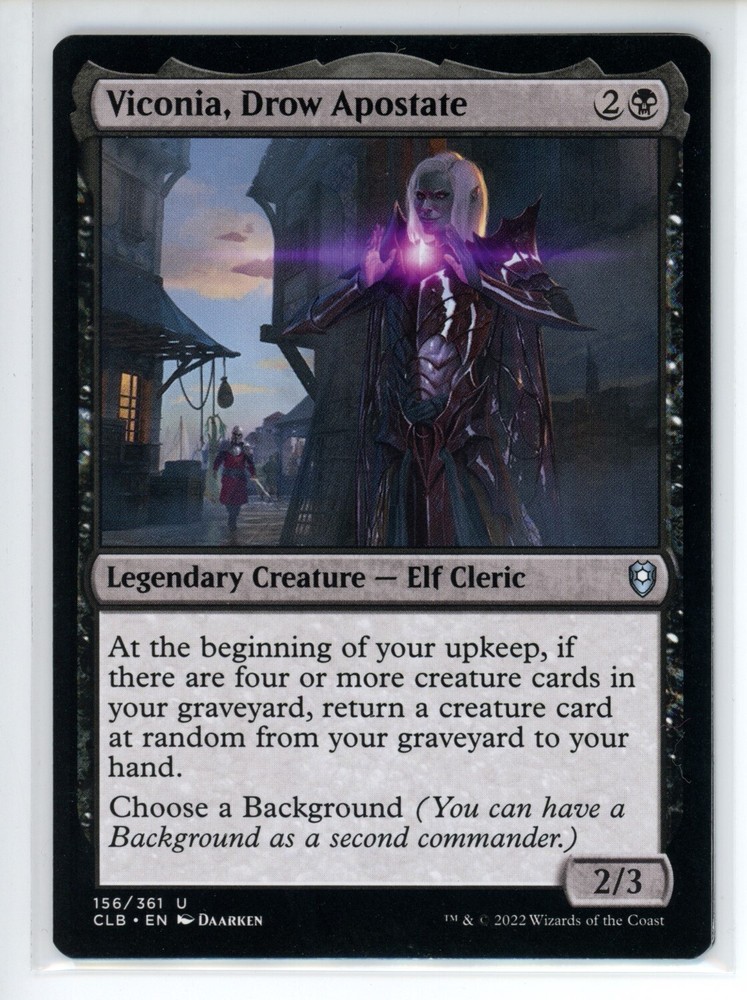 VICONIA, DROW APOSTATE Battle for Baldur's Gate #156 CLB(NM+)(MTG)