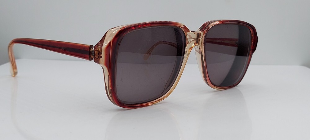 Vintage Albany Brown Square Horn-Rimmed Sunglasses Frames Only