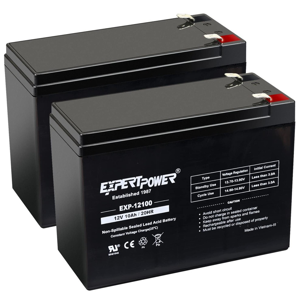 12V 10AH SLA Rechargeable Battery / 2 Pack