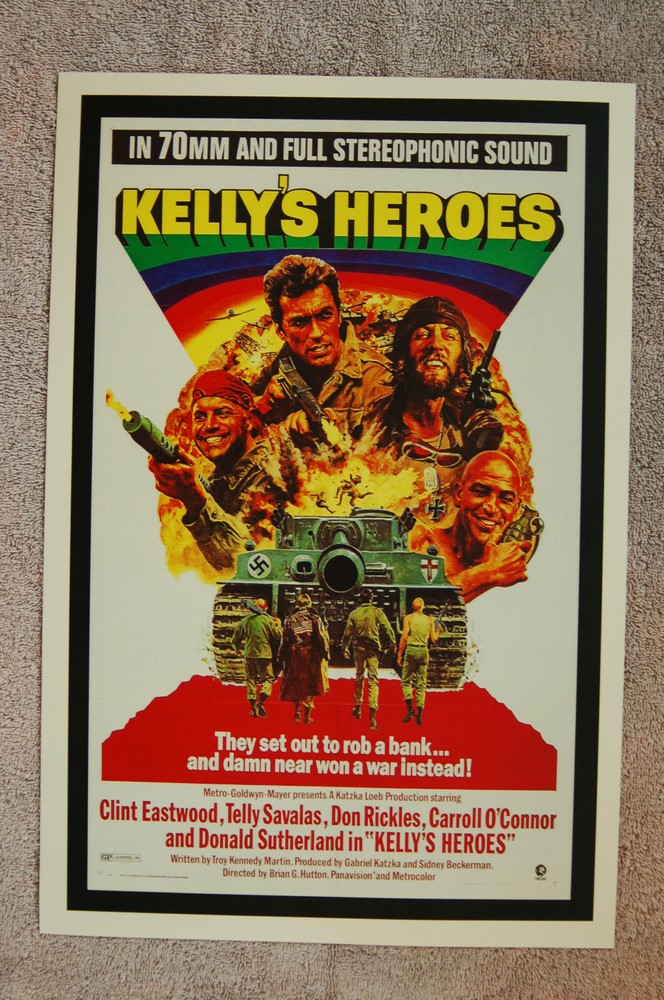 Kelley's Heroes Lobby Card Movie Poster  Clint Eastwood
