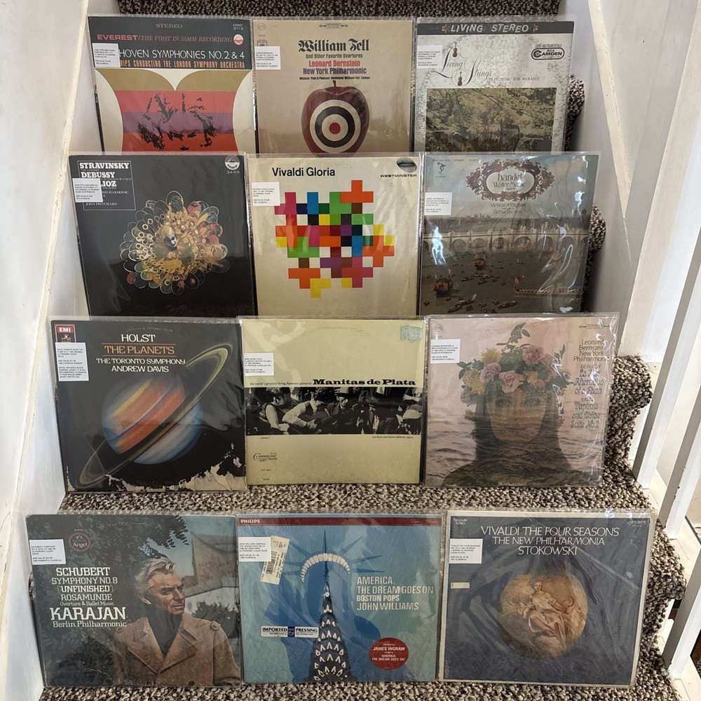 Classical Vinyl Lp Record Lot Of 12 Album Collection Ultrasonic Cleaned & Graded