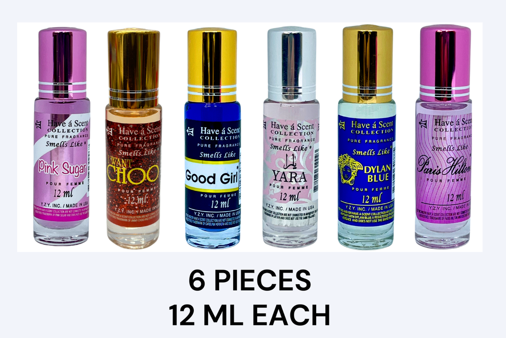 Women Assorted Roll On Oil 12 ML 6pc Limited Time Only-image