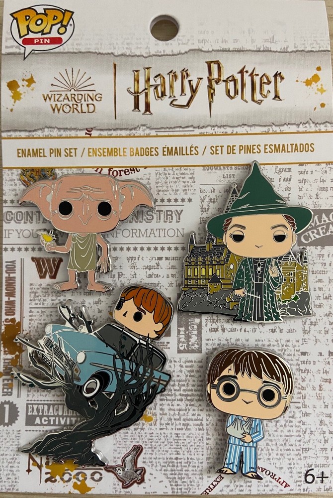 Harry Potter Chamber of Secrets 20th Anniversary 4-Pin Enamel Set