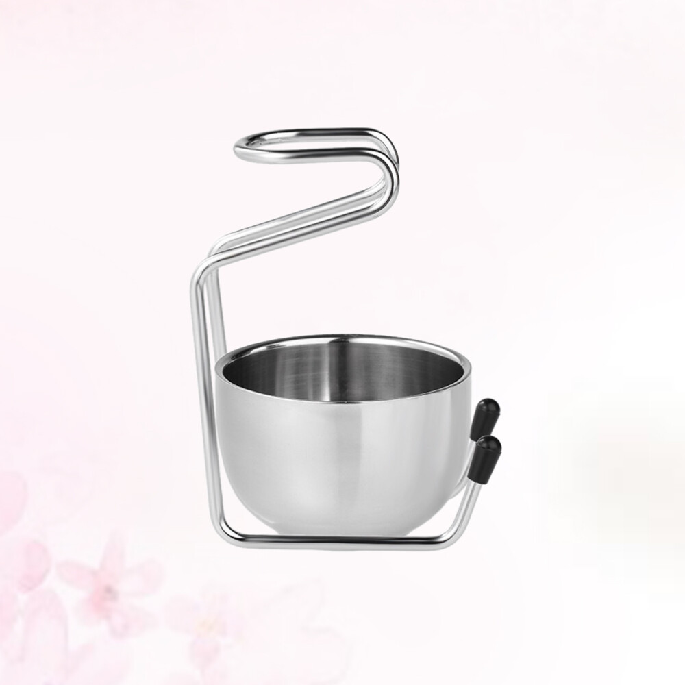 Brush Stand Safety Straight Razor Stand Stainless Steel Heavy Shaving Soap Bowl