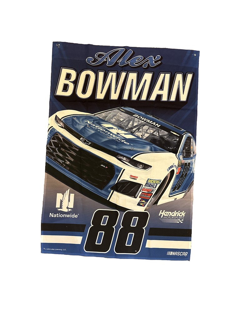 Alex Bowman 2018 Wincraft #88 Nationwide Insurance 28x40 Vertical Flag Mancave