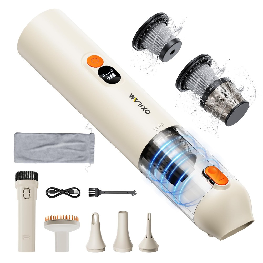 4 in 1 Car Vacuum - Handheld Vacuum 14000PA High Power, Portable Cordless Sma...