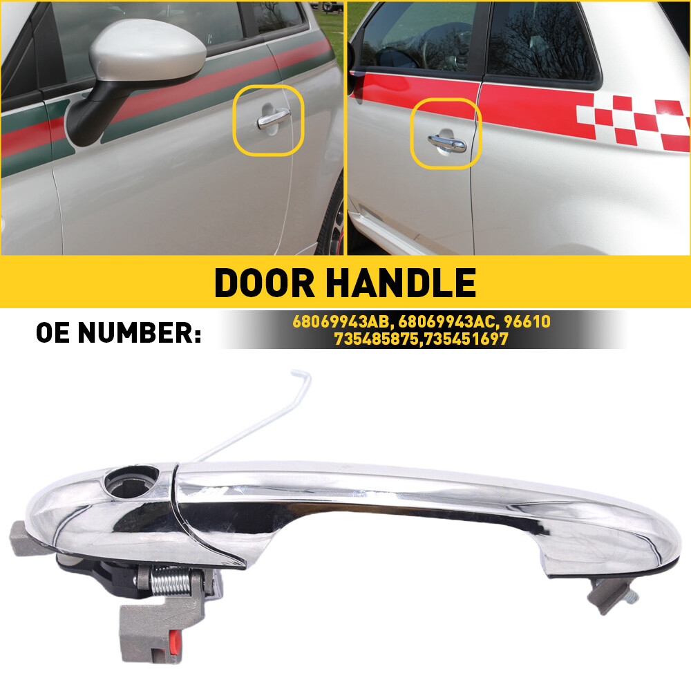 Fits Fiat 500 2012 2013 -2019 Outside Exterior Door Handle Front Drive Left Side