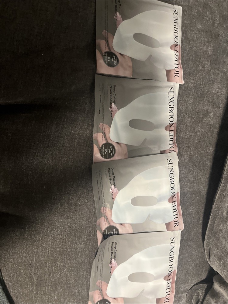 SUNGBOON EDITOR Deep Collagen Power Boosting Mask 4 Pack Exp 11/27