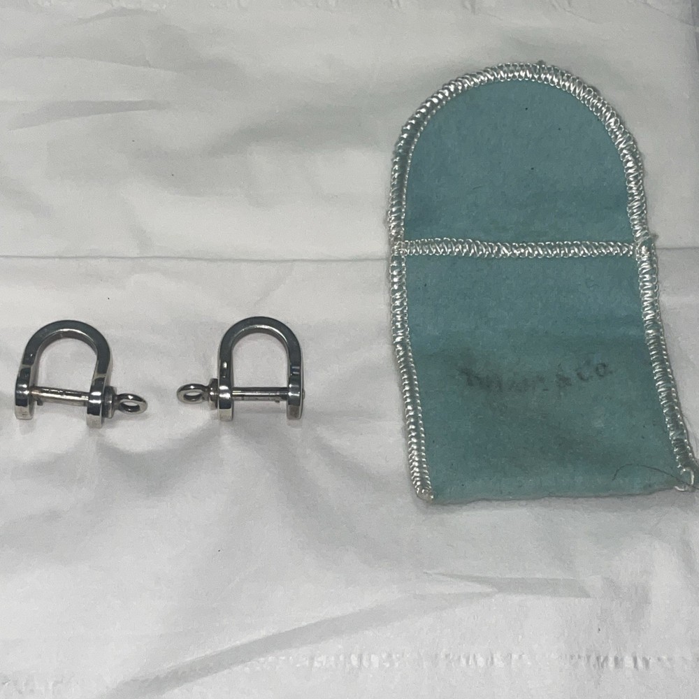 Tiffany & Co Shackle Cufflinks with Original Pouch