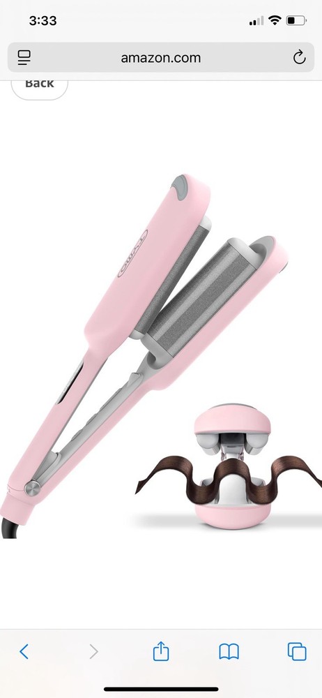 Curling Iron Hair Crimper Waver - TYMO ROVY Beach Waves Curling Wand, Ionic Deep