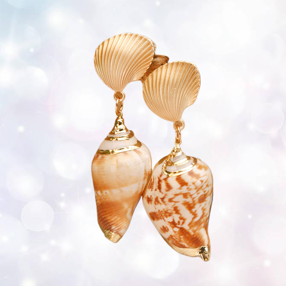 Pendant Earrings Pearl Elegant Earrings Pearl Earrings Shell Earrings