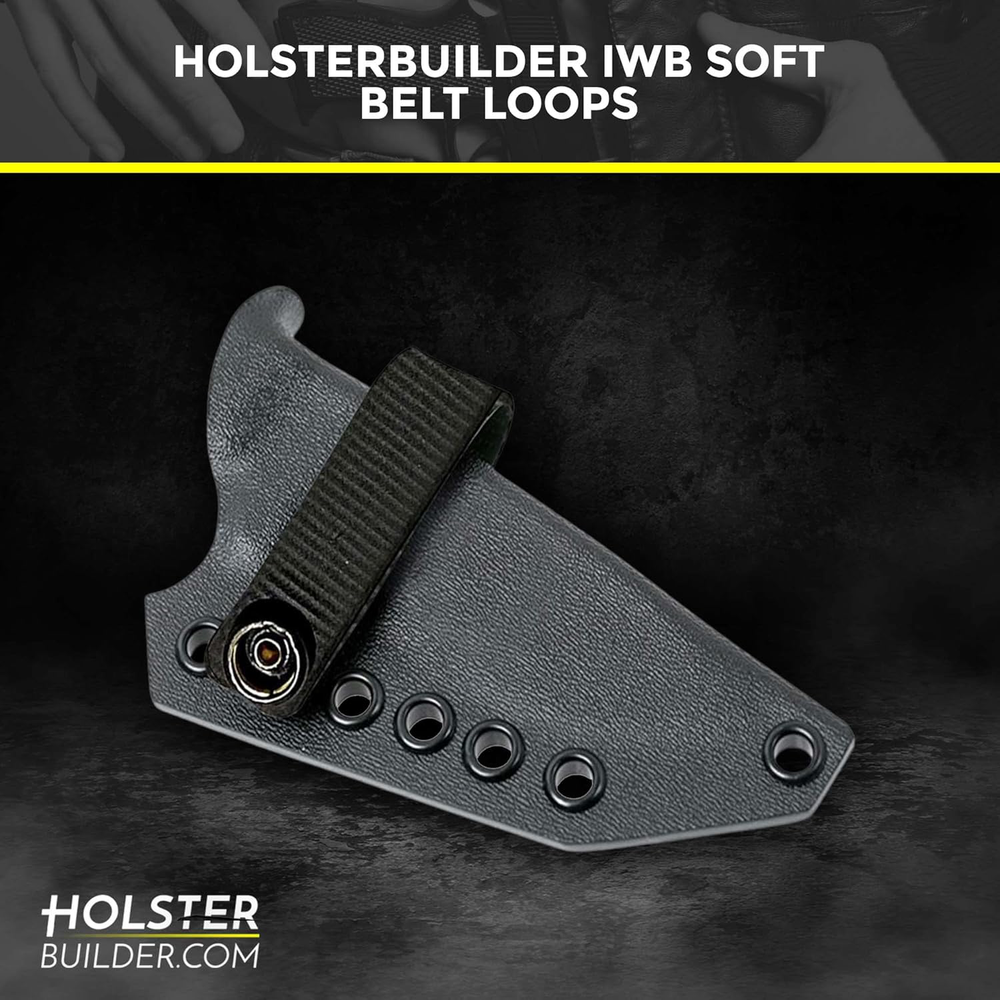 IWB Soft Holster Belt Loops - Holster Accessories with Dot Cap for Better Belt &