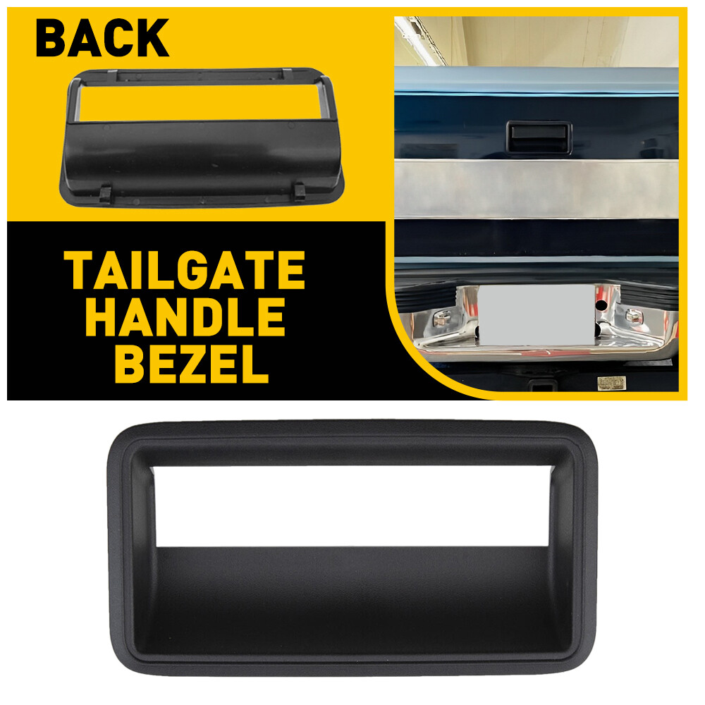Tailgate Handle Trim Bezel Fit 1988 - 1999 C1500 K1500 Black Textured Chevy GMC
