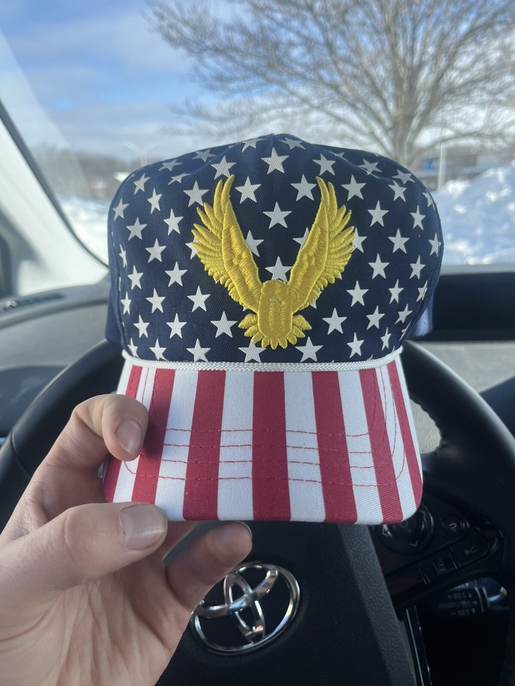 Donald Trump MAGA Freedom American Eagle Hat Cali Frame