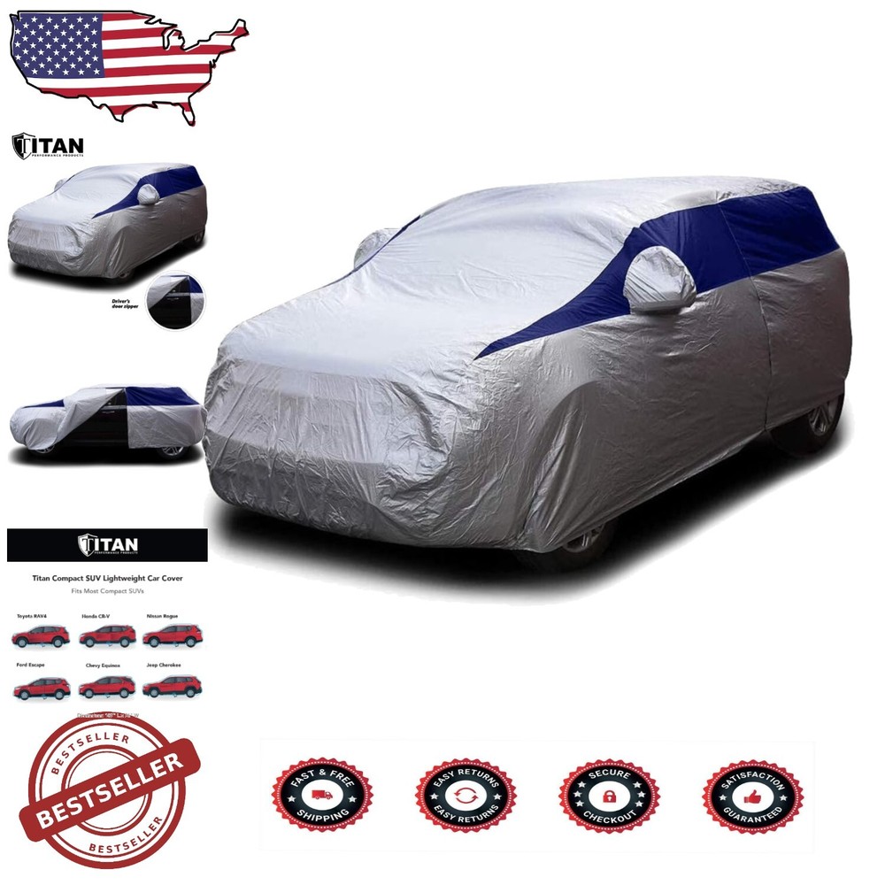Universal Fit Waterproof Car Cover for Compact SUVs 170-187