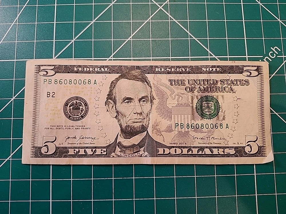 2021 Note - Trinary - PB86080068A- Five Dollars - Item O33