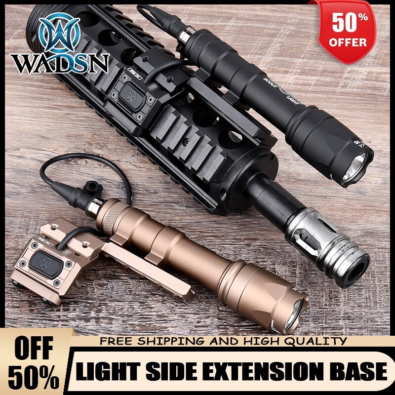 Hot Hunting Tactical SF M300 M600 Weapon Flashlight UN Side Extension Base