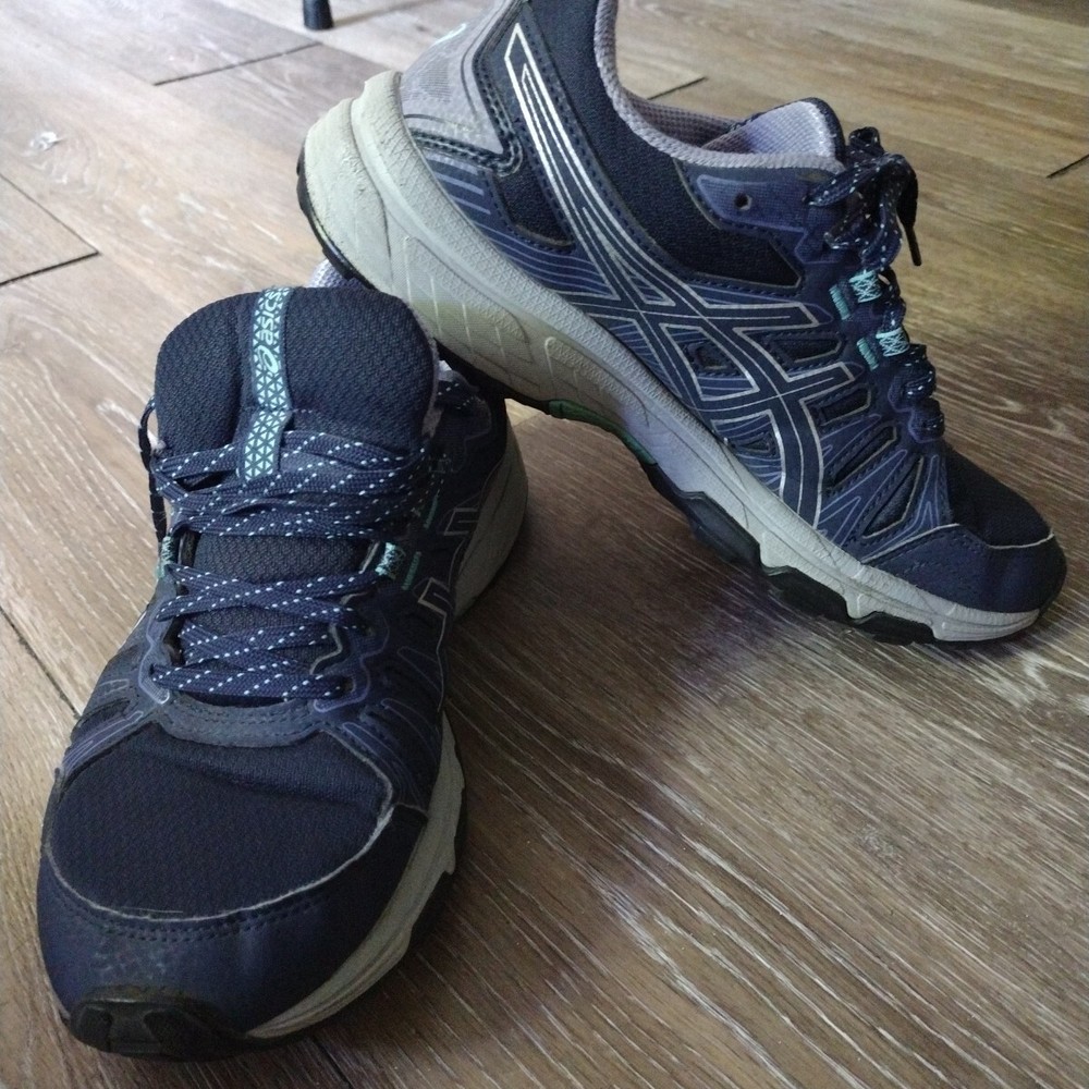 Asics Womens Size 8.5 Gel Venture 7 1012A476 Blue Running Shoes Sneakers